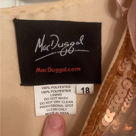 Mac Duggal Apricot Gown - Picture 6 of 7